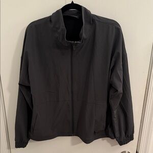 Women’s UA Sz Med Bomber Jacket Grey Zip-Up